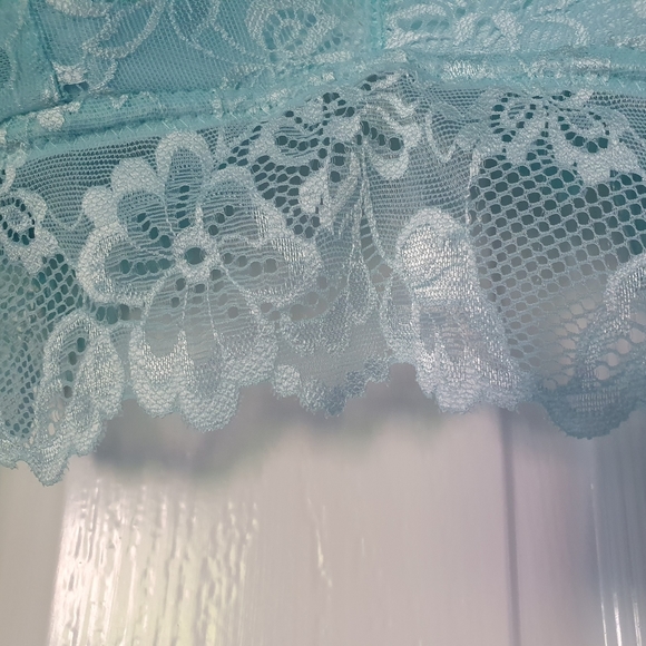 BNWT Two Pack of Lace Blue/Turquoise/Aqua/Navy Bralettes from Pep & Co - Picture 7 of 13